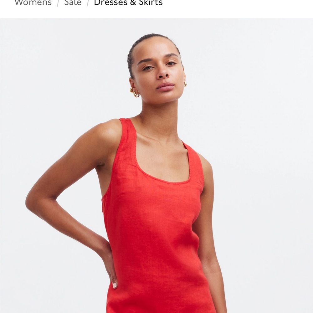 Madewell Red Tank Mini Dress
